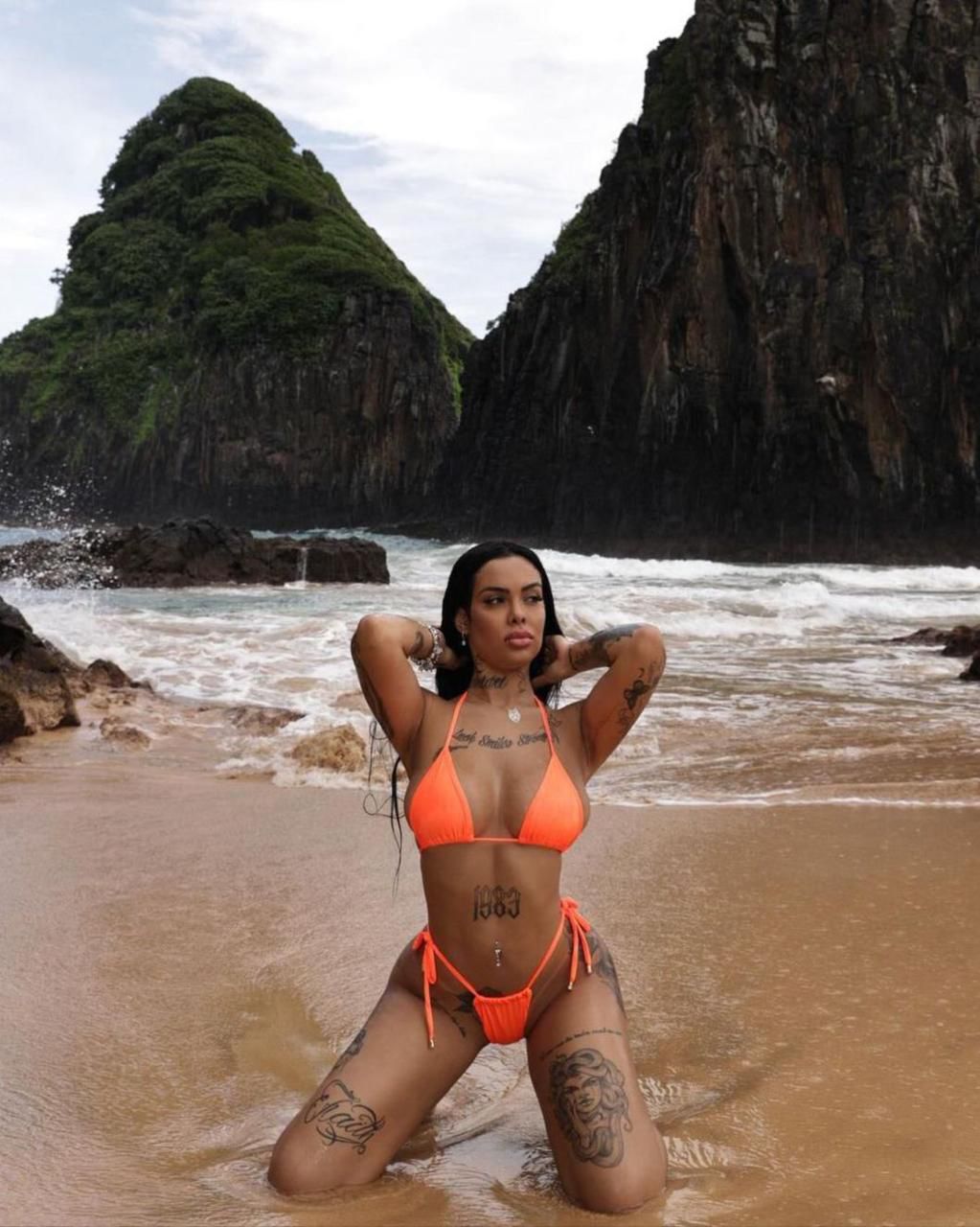 Bikini Cortininha Sunset Glow